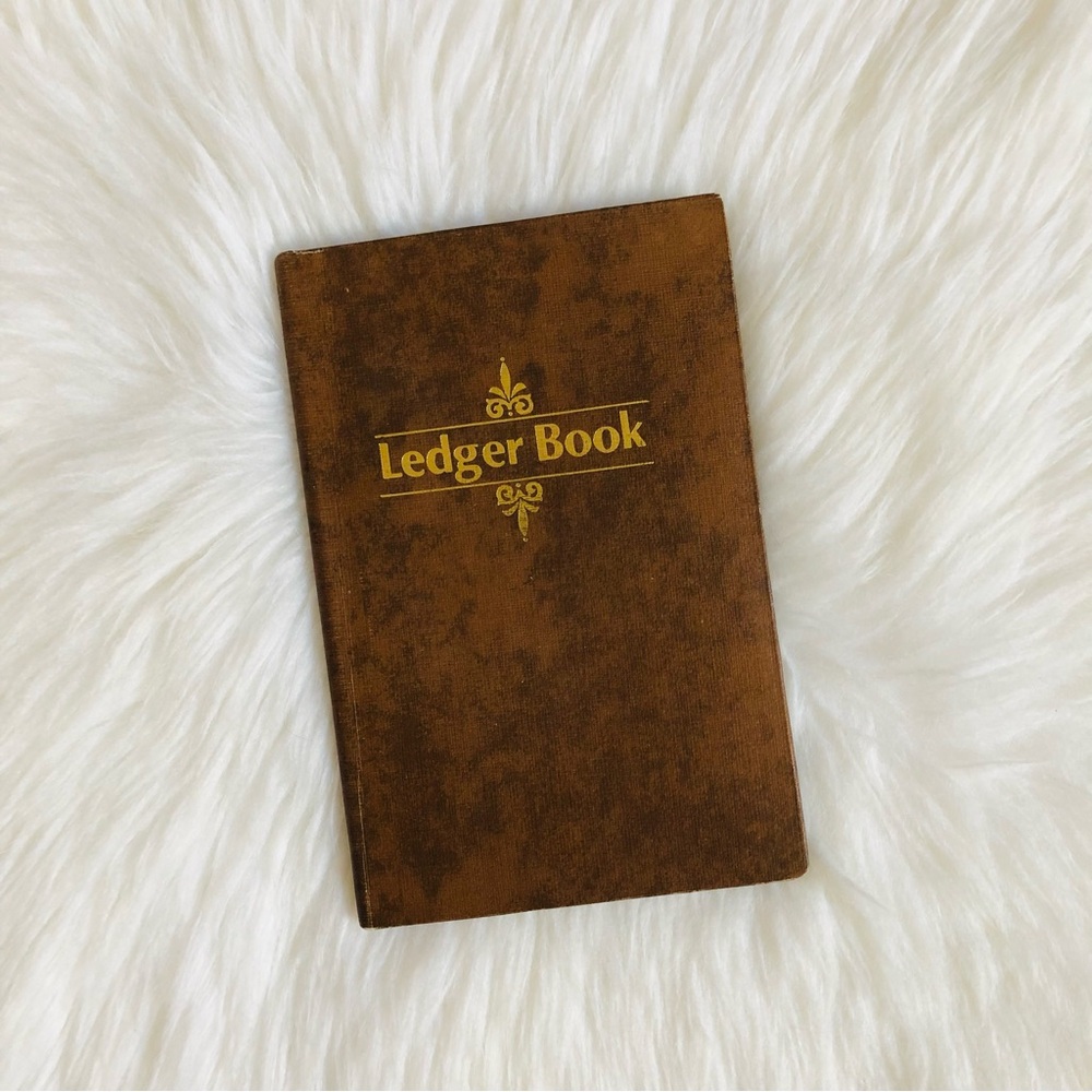 Vintage Ledger Book